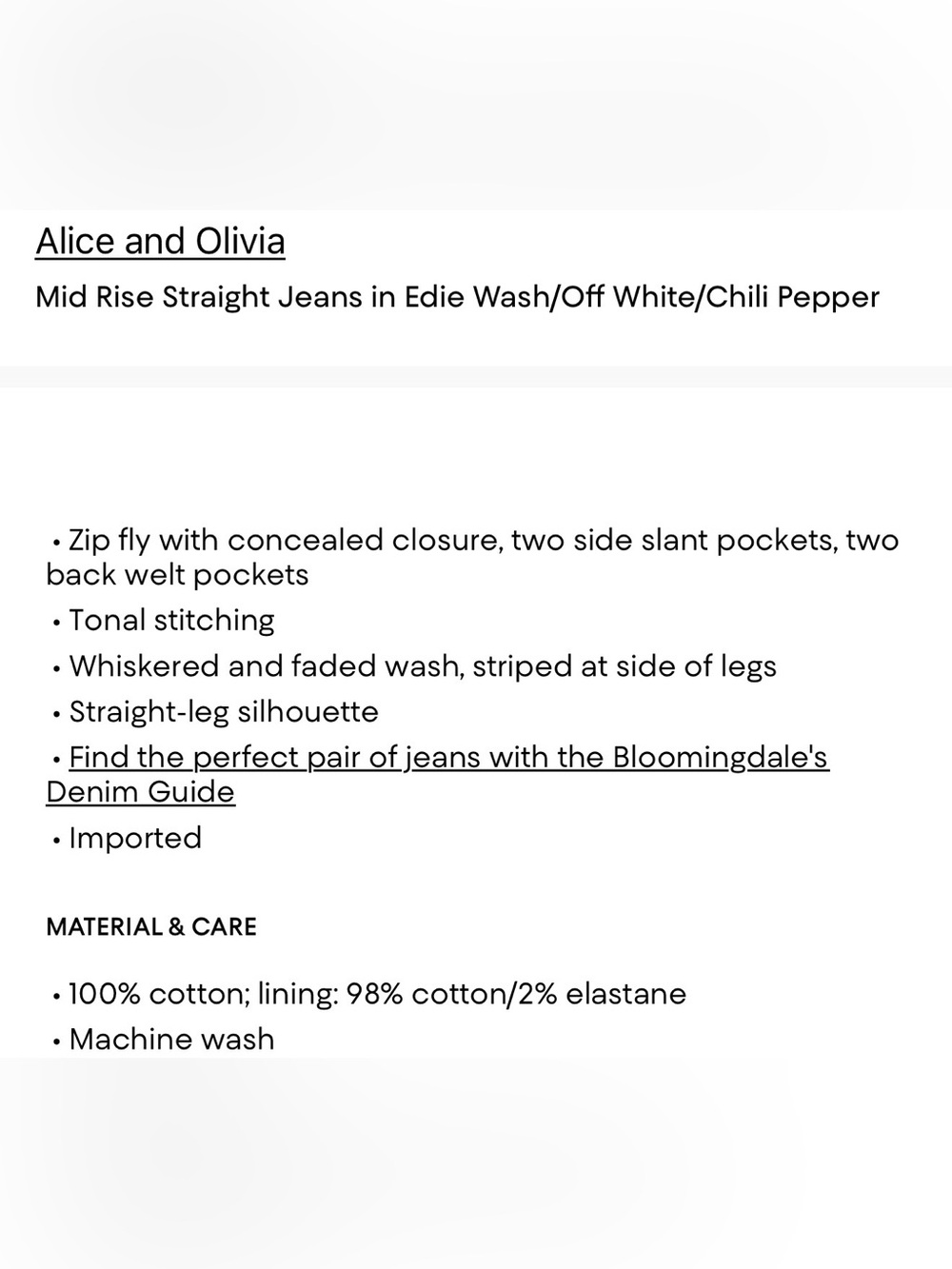 Alice + Olivia Xander Racing Stripe Jean - Picture 6 of 13